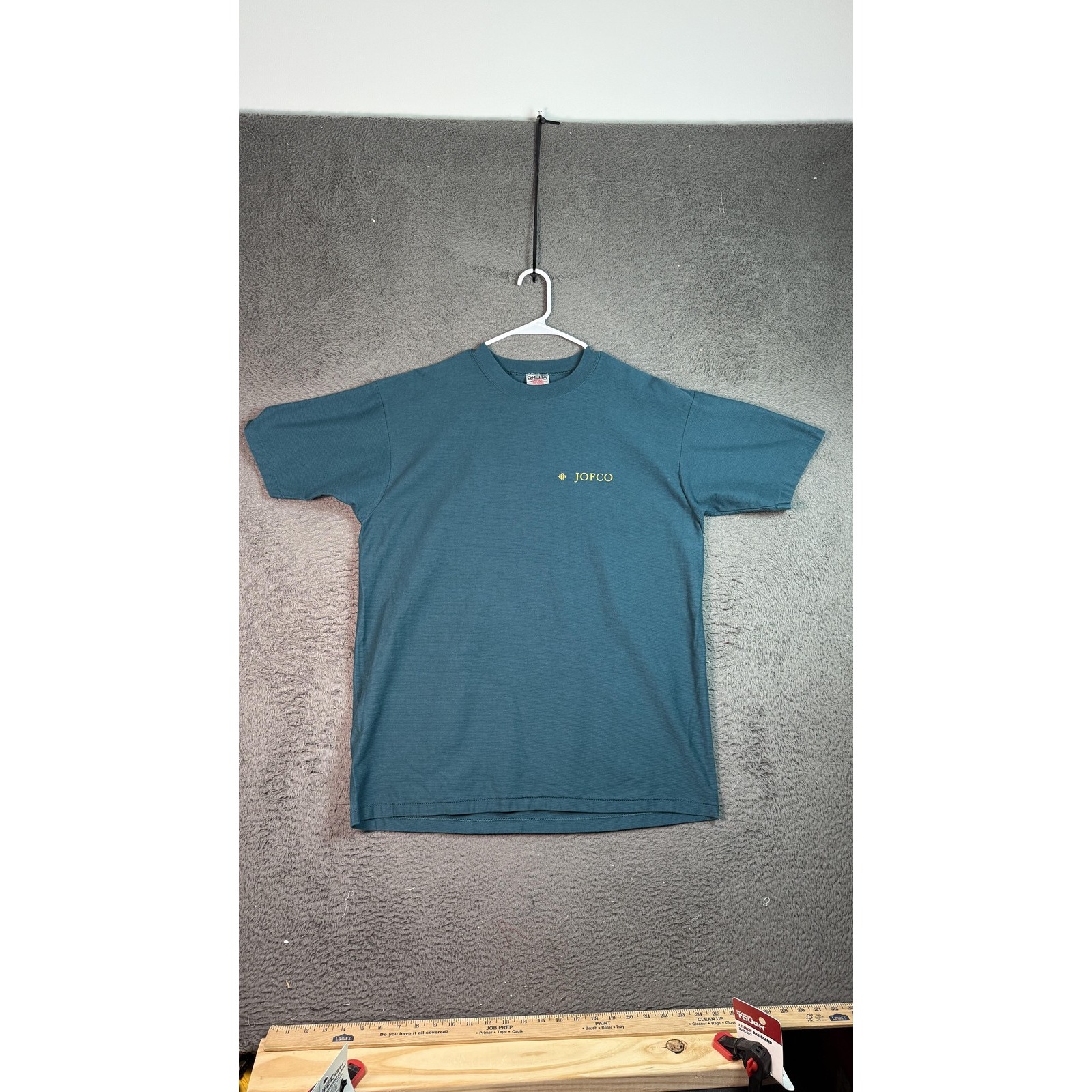 Vintage Jofco Shirt Mens Xl Blue Oneita Heavyweight Made Usa 90s Graphic Tee